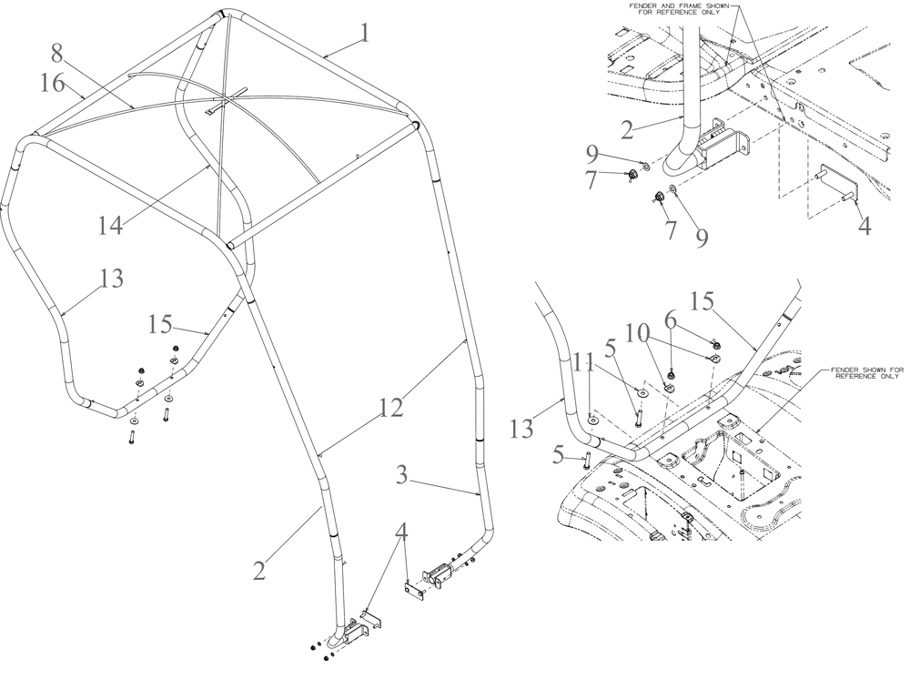 General Assembly Diagram and Parts List for 19C30022OEM (Cab)(2020) Cub Cadet Snow Blower